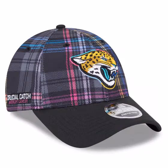 Jacksonville Jaguars 2024 NFL Crucial Catch New Era Stretch-Snap 9FORTY Cap product photo