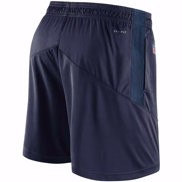 Tennessee Titans 2021 NFL On-Field Sideline Nike Shorts Navy view 2
