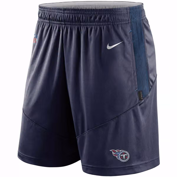 Tennessee Titans 2021 NFL On-Field Sideline Nike Shorts Navy view 1