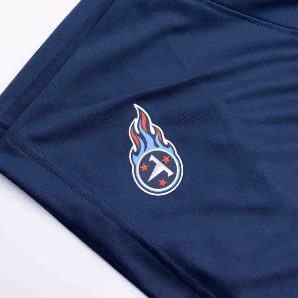 Tennessee Titans 2021 NFL On-Field Sideline Nike Shorts Navy view 3