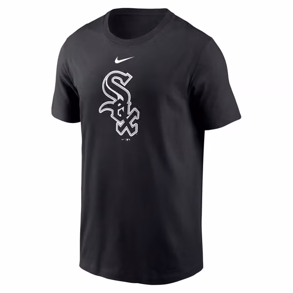 Chicago White Sox Large Logo MLB T-Shirt Black view 1