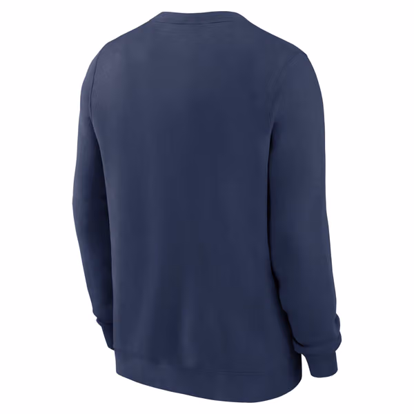 Detroit Tigers Club Fleece MLB Pullover Crew Navy view 2
