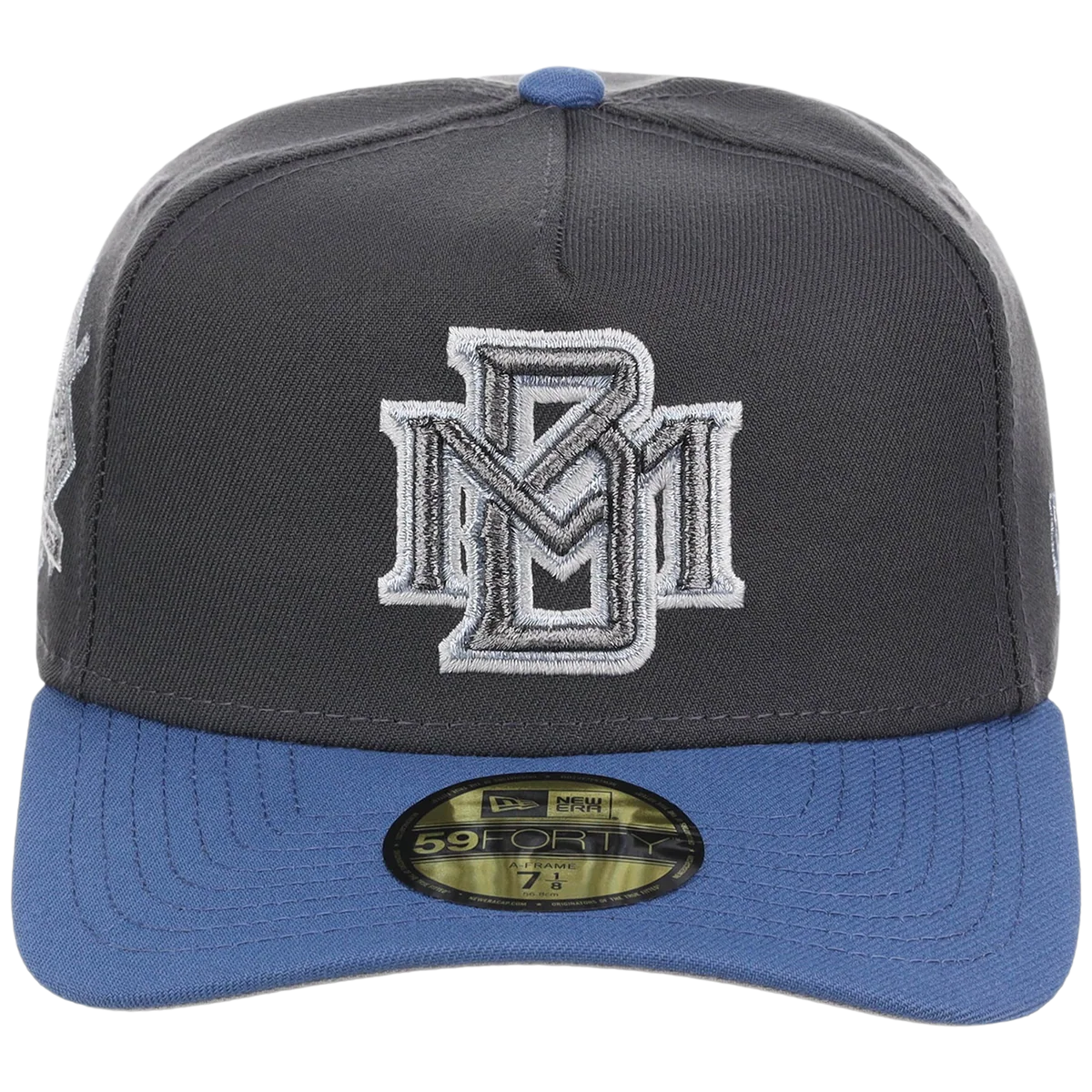 Milwaukee Brewers MLB Indigo Steel New Era 59FORTY detail view