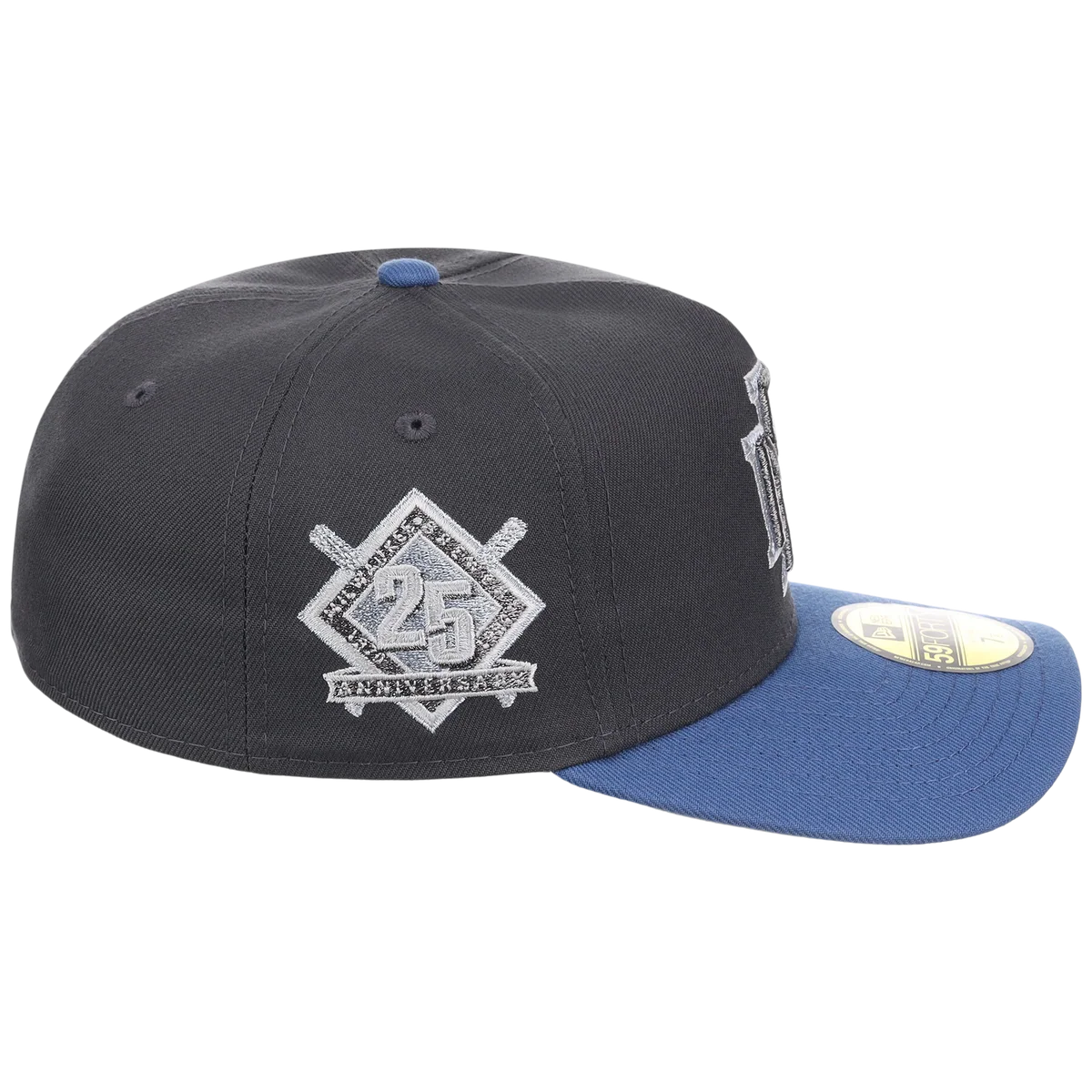 Milwaukee Brewers MLB Indigo Steel New Era 59FORTY detail view