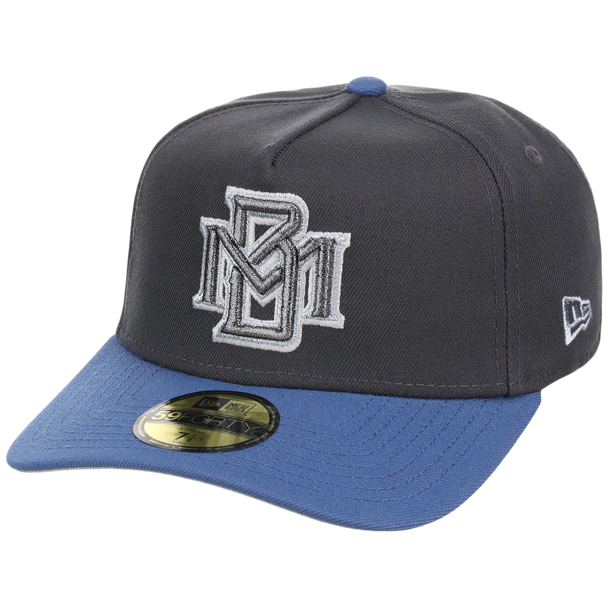 Milwaukee Brewers MLB Indigo Steel New Era 59FORTY detail view
