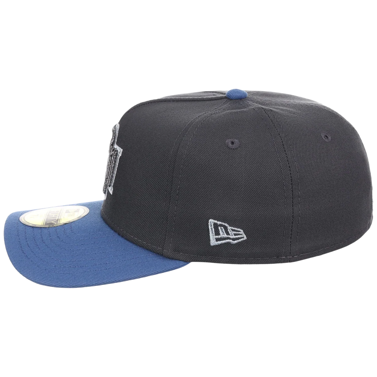 Milwaukee Brewers MLB Indigo Steel New Era 59FORTY detail view