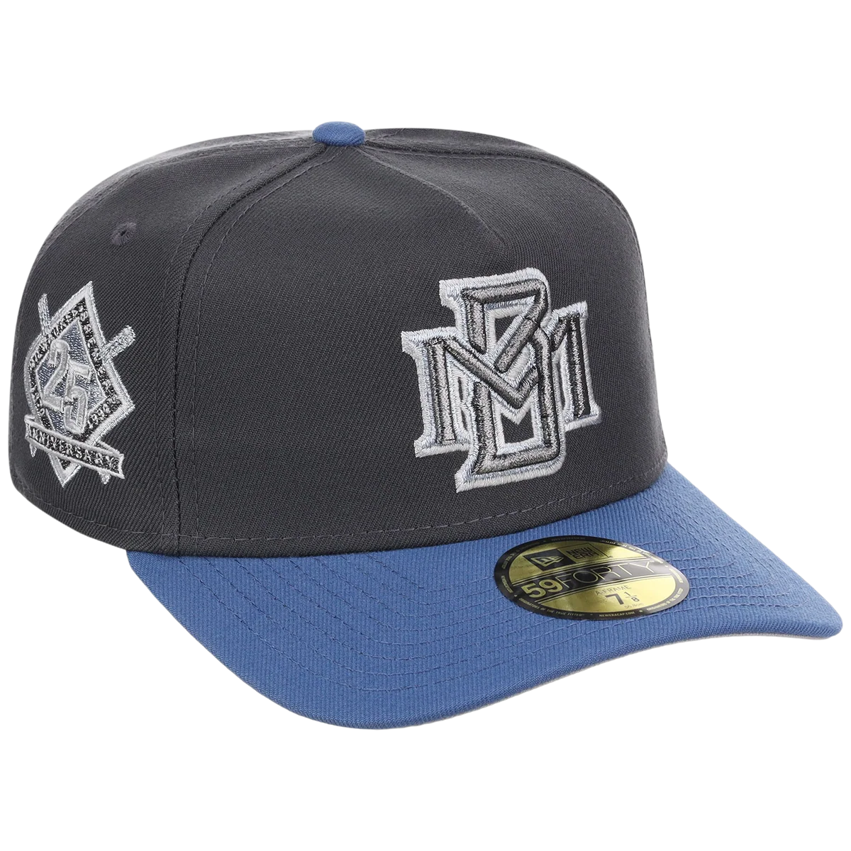 Milwaukee Brewers MLB Indigo Steel New Era 59FORTY front view
