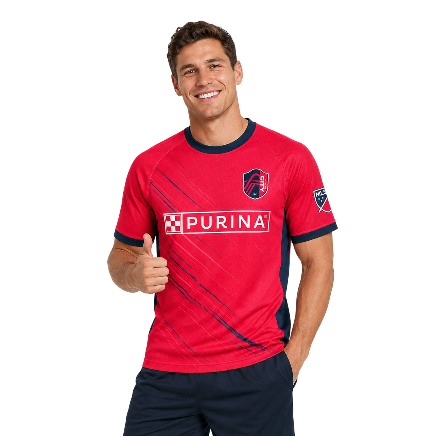 St. Louis City Soccer Jersey – Vibrant Custom Red