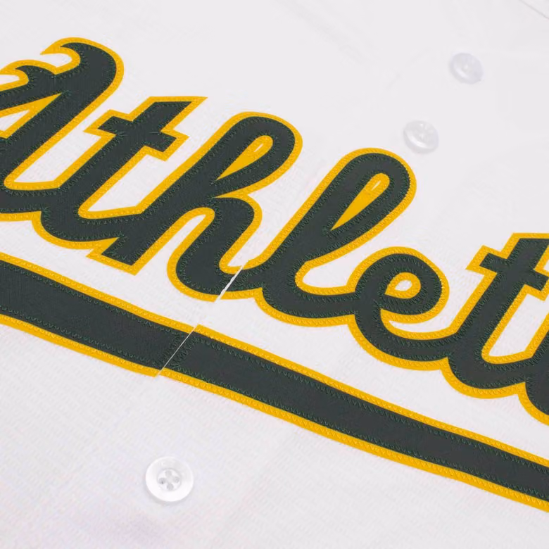 Athletics Nike Replica MLB Home Jersey White view 3