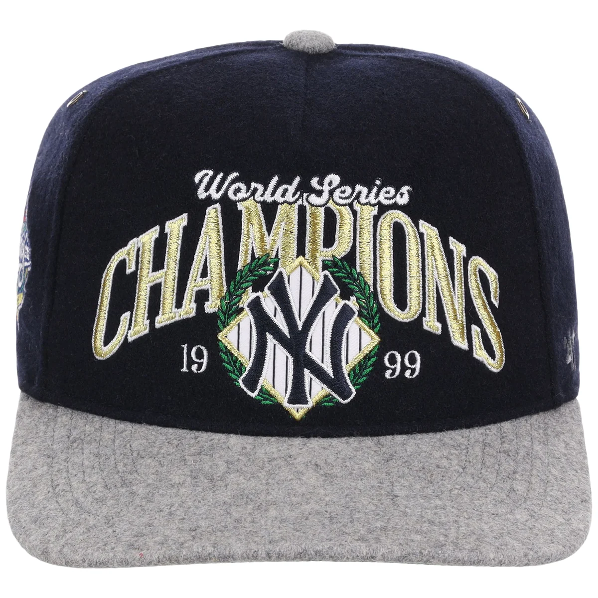 New York Yankees 1919 WS Champs '47 Hitch detail view