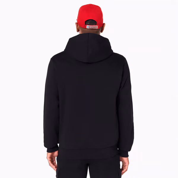 San Francisco 49ers Logo Hoodie New Era NFL Sweatshirt Black view 2