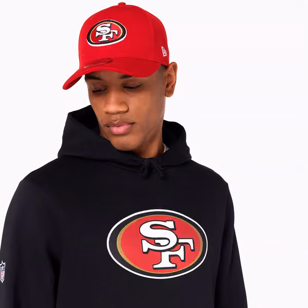 San Francisco 49ers Logo Hoodie New Era NFL Sweatshirt Black view 6