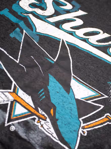 San Jose Sharks Division Oversized NHL T-Shirt Charcoal view 3