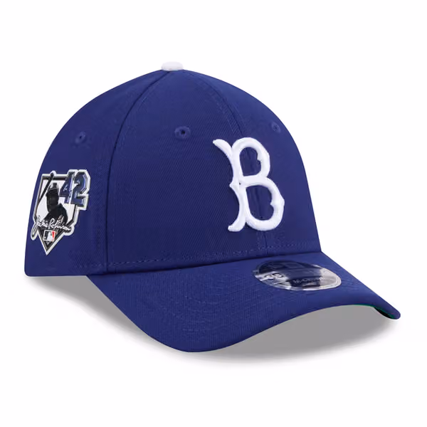 Brooklyn Dodgers 2026 Jackie Robinson Day 39THIRTY M-Crown Flex Cap Blue product photo