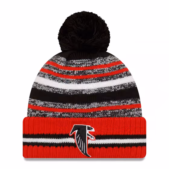 Atlanta Falcons Throwback 2021 NFL Sideline New Era Sport Knit Hat product photo