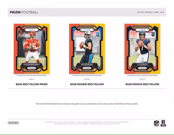 2023 Panini Prizm Football NFL Asia Box view 2