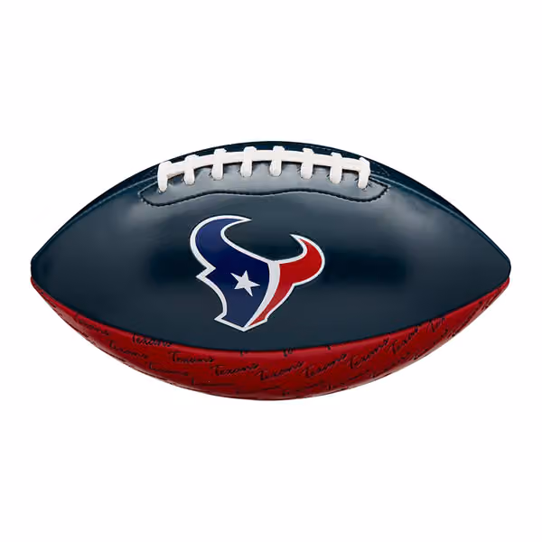Houston Texans City Pride Wilson PeeWee Size NFL Football view 1