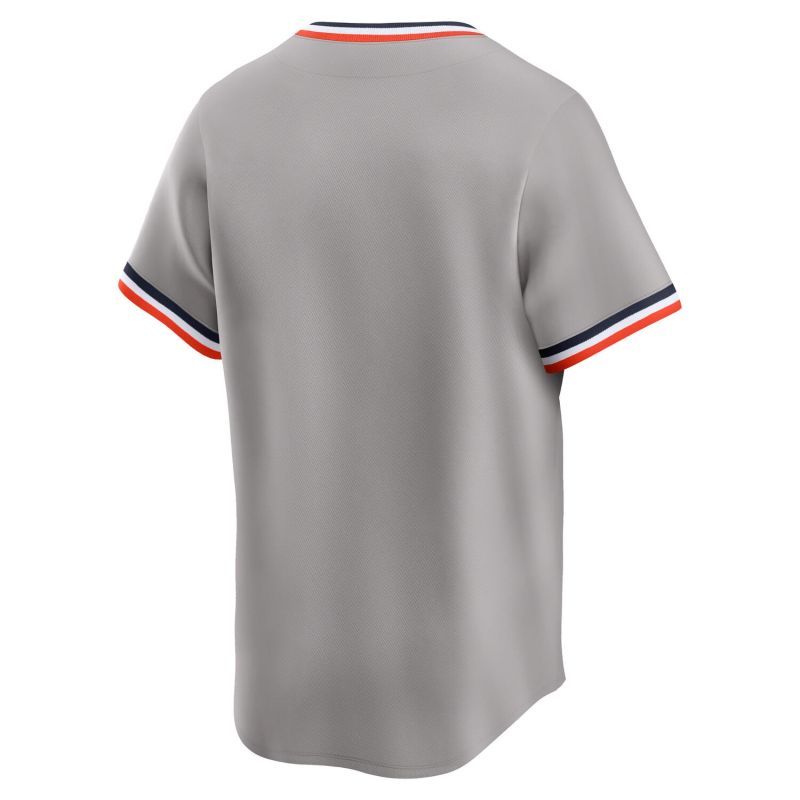 Detroit Tigers Cooperstown Nike Limited MLB Jersey Gray view 2