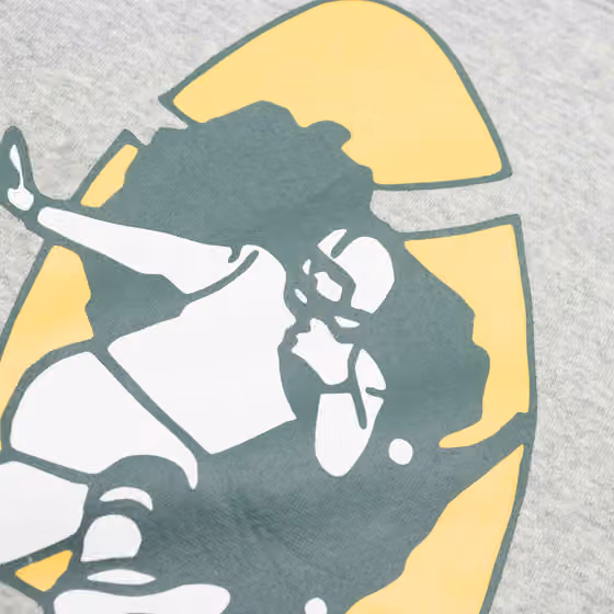 Green Bay Packers Rewind Logo Nike Club NFL Hoodie Gray view 3