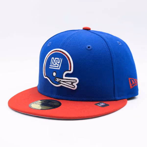 New York Giants Throwback Helmet New Era 59FIFTY Fitted NFL Cap product photo