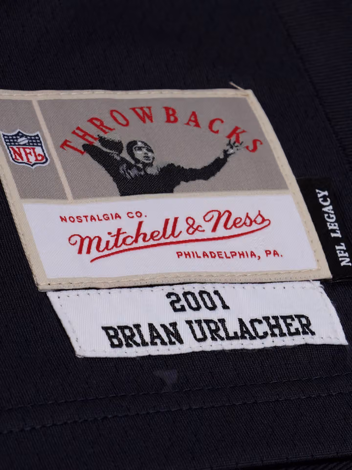Brian Urlacher #54 Chicago Bears 2001 Legacy Throwback NFL Jersey Navy view 3