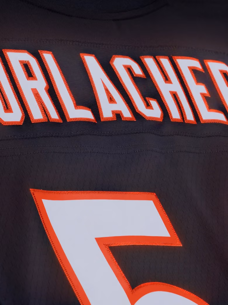 Brian Urlacher #54 Chicago Bears 2001 Legacy Throwback NFL Jersey Navy view 7