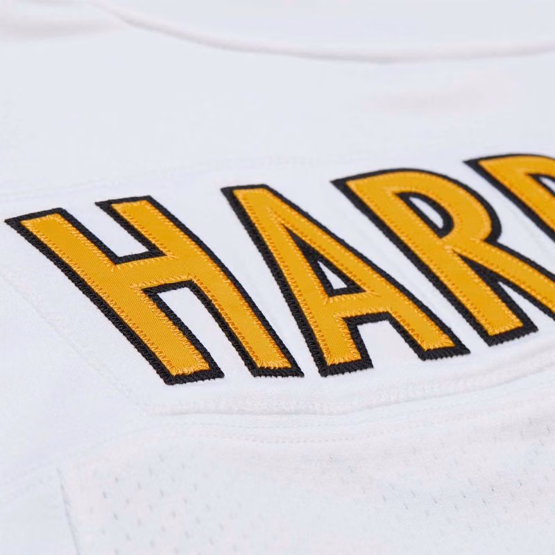 James Harrison #92 Pittsburgh Steelers 2005 Authentic Throwback NFL Jersey White view 5