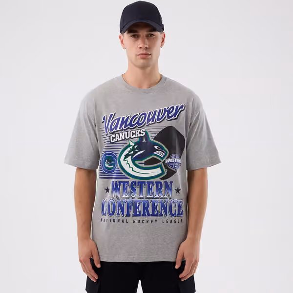 Vancouver Canucks Sport Classics Oversized NHL T-Shirt Gray view 1