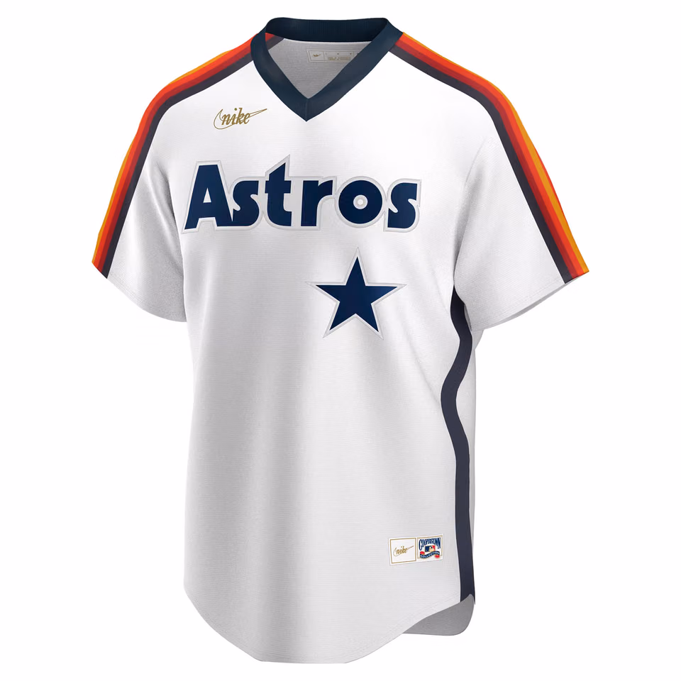 Houston Astros Cooperstown Collection Nike MLB Jersey White view 1