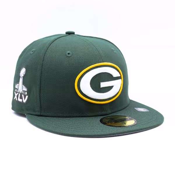 Green Bay Packers Super Bowl XLV New Era 59FIFTY Fitted NFL Cap product photo