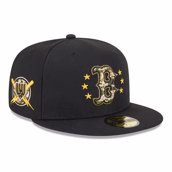 Boston Red Sox 2024 MLB Authentic Armed Forces New Era 59FIFTY Fitted Cap product photo