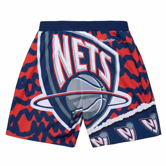 New Jersey Nets Mitchell & Ness Jumbotron 2.0 NBA Shorts view 2