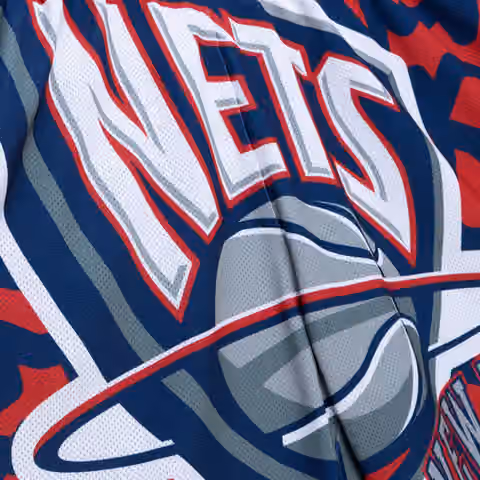 New Jersey Nets Mitchell & Ness Jumbotron 2.0 NBA Shorts view 3