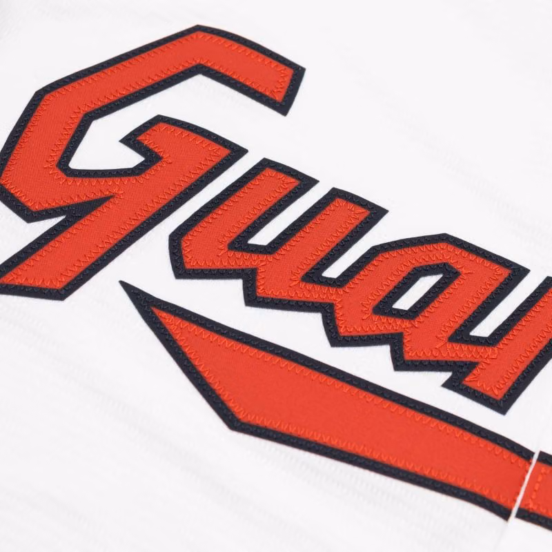 Cleveland Guardians Nike Replica MLB Home Jersey White view 3