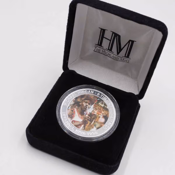Michael Jordan 6-Time NBA Champion Commemorative Coin view 2