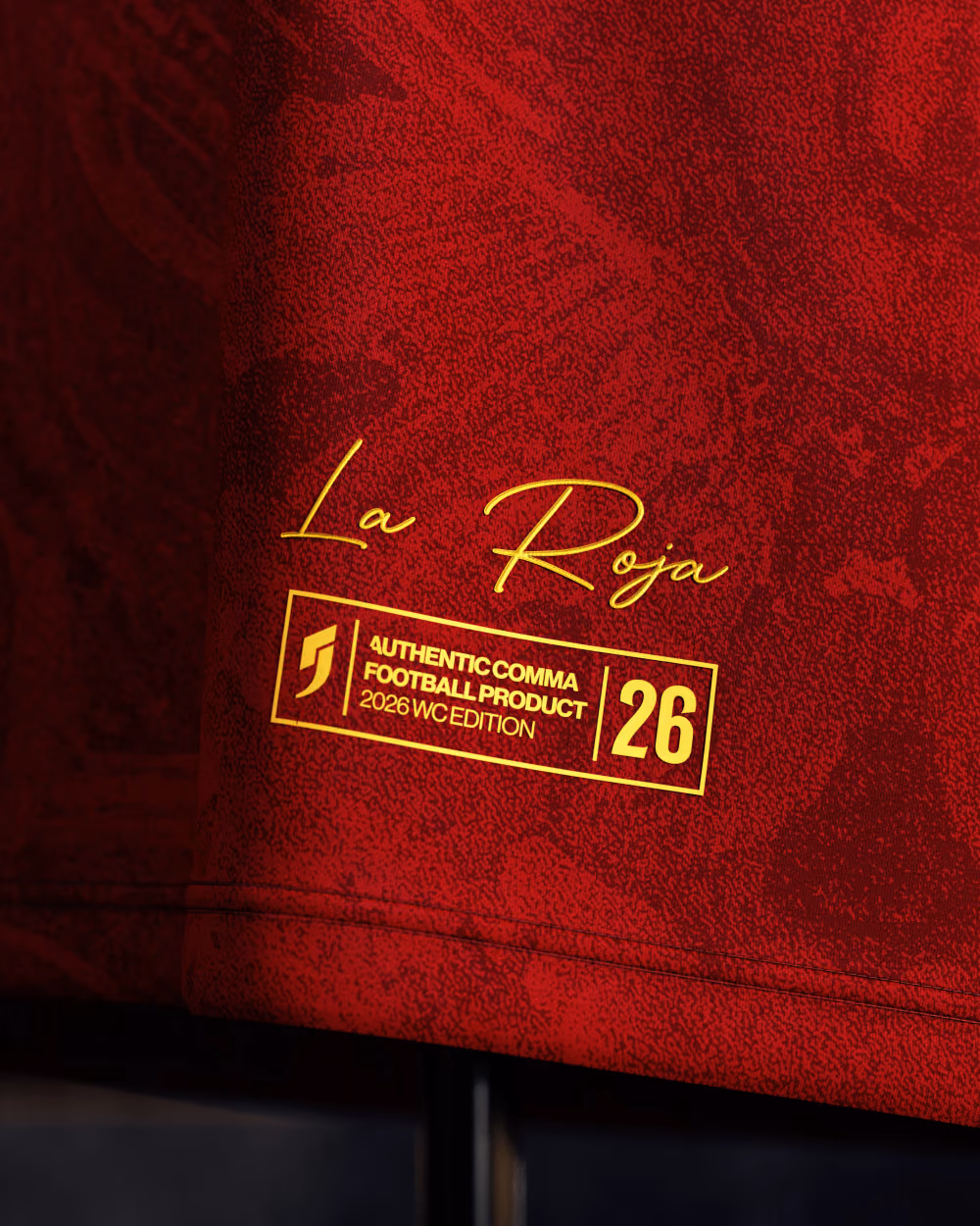 Jersevo Custom Personalized Spain Heritage Jersey (2026 Champions Edition) - España detail view 6