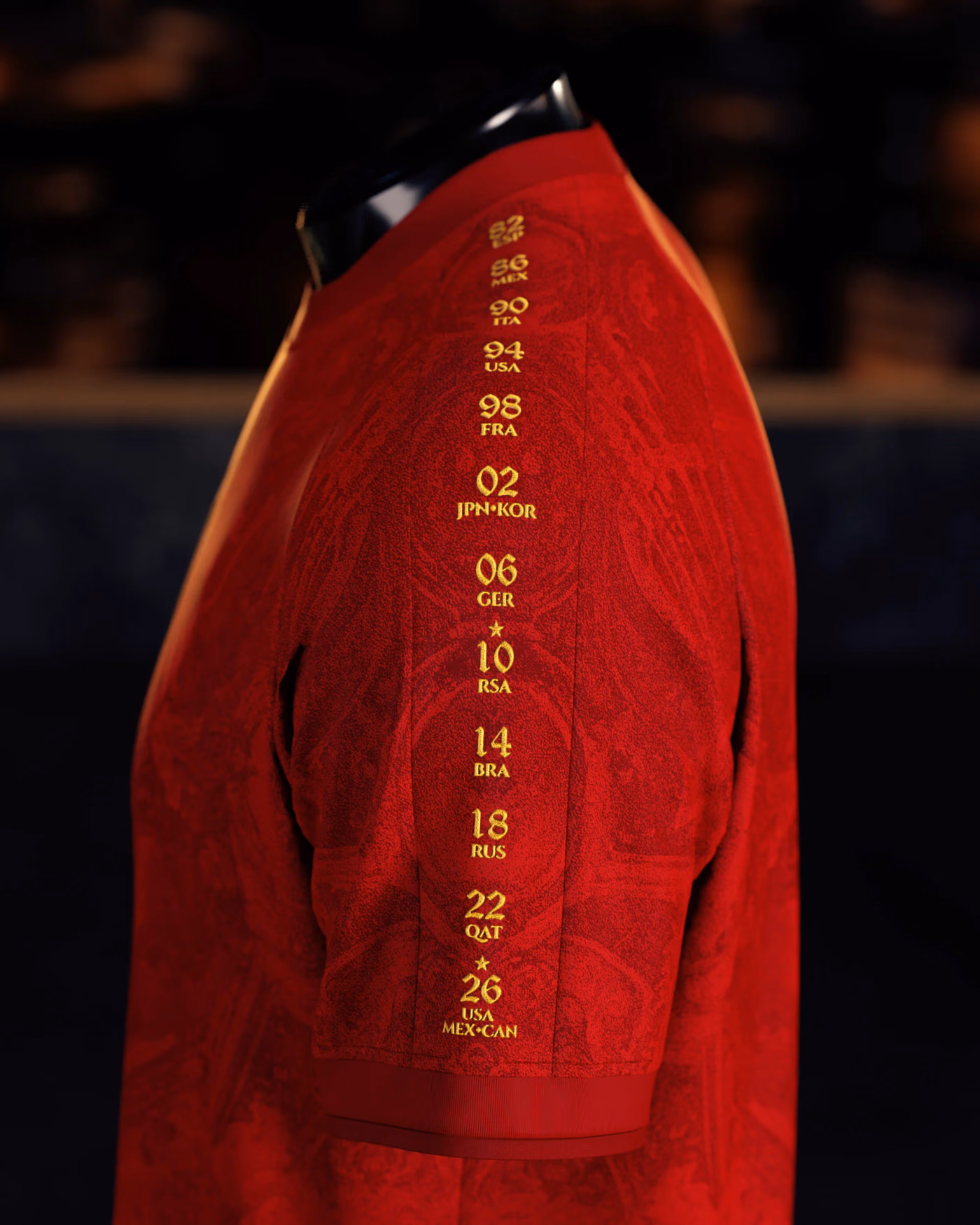 Jersevo Custom Personalized Spain Heritage Jersey (2026 Champions Edition) - España left sleeve detail