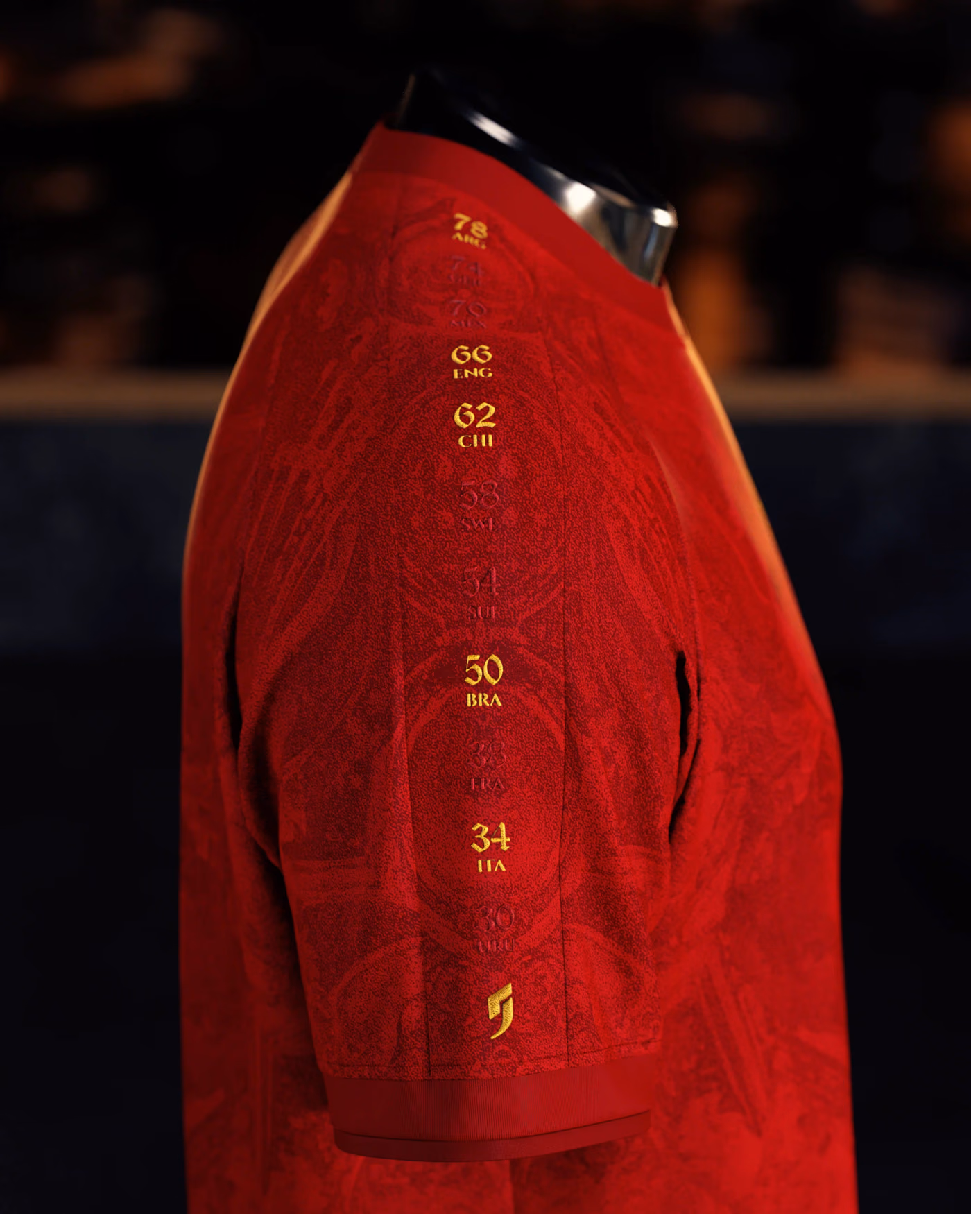 Jersevo Custom Personalized Spain Heritage Jersey (2026 Champions Edition) - España right sleeve detail