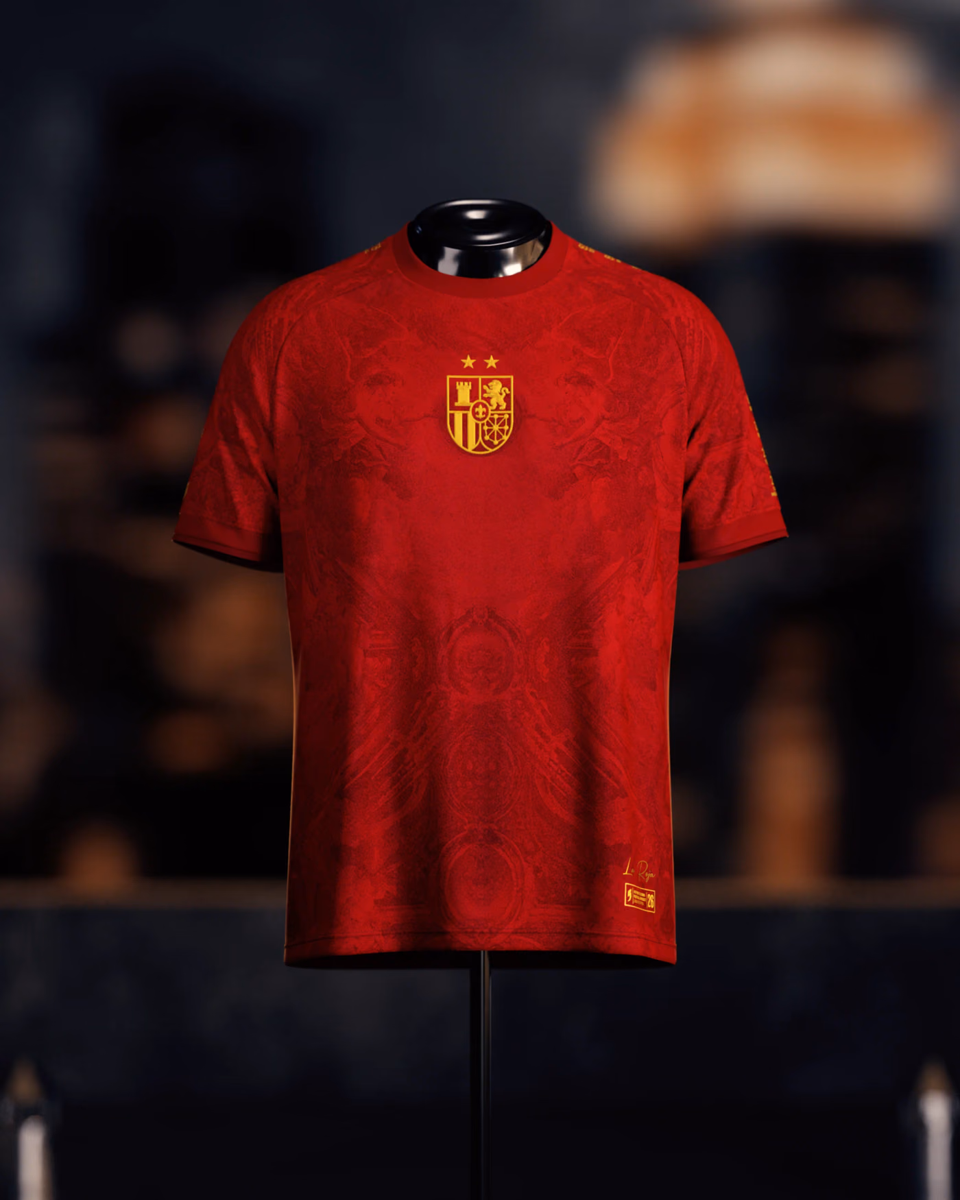 Jersevo Custom Personalized Spain Heritage Jersey (2026 Champions Edition) - España front view