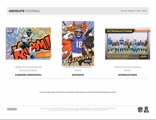 2023 Panini Absolute Football NFL Mega Box view 4