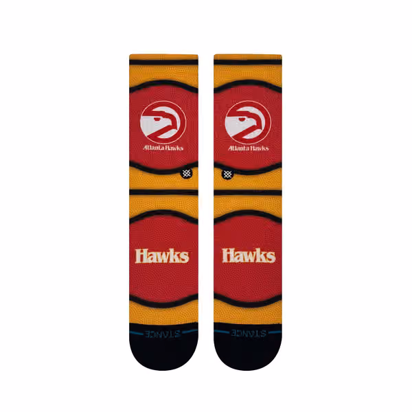 Atlanta Hawks Classic Mini Ball Stance Crew Socks view 2