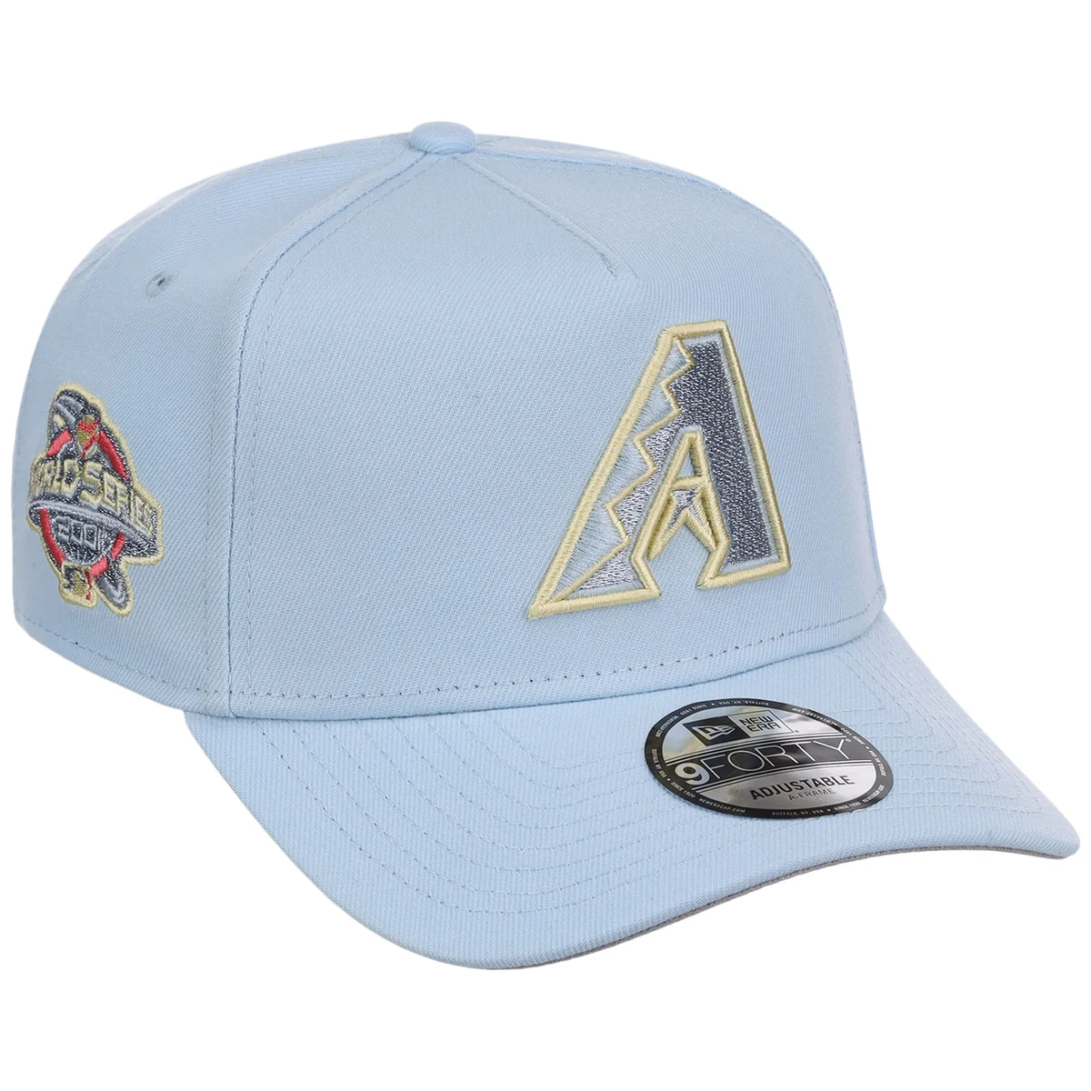 Arizona Diamondbacks MLB Glacial Blue New Era 9FORTY A-Frame front view