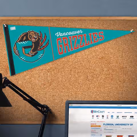 Vancouver Grizzlies Hardwood Classics Premium NBA Pennant view 3