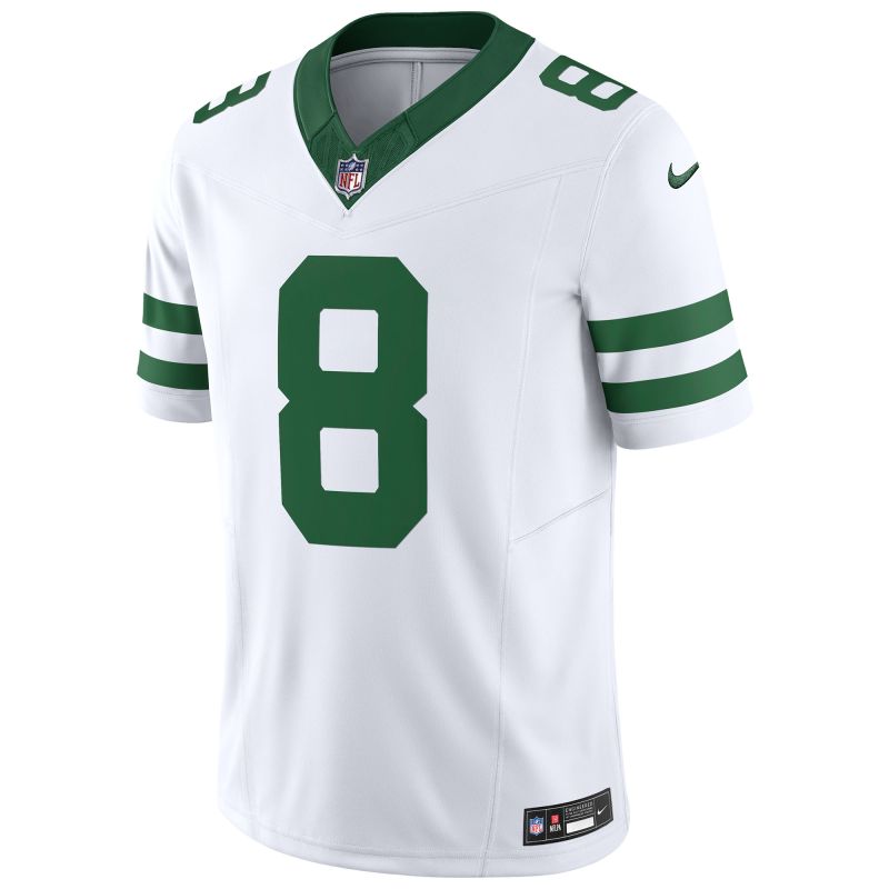 Aaron Rodgers #8 New York Jets Nike Vapor F.U.S.E. Limited NFL Jersey White view 2