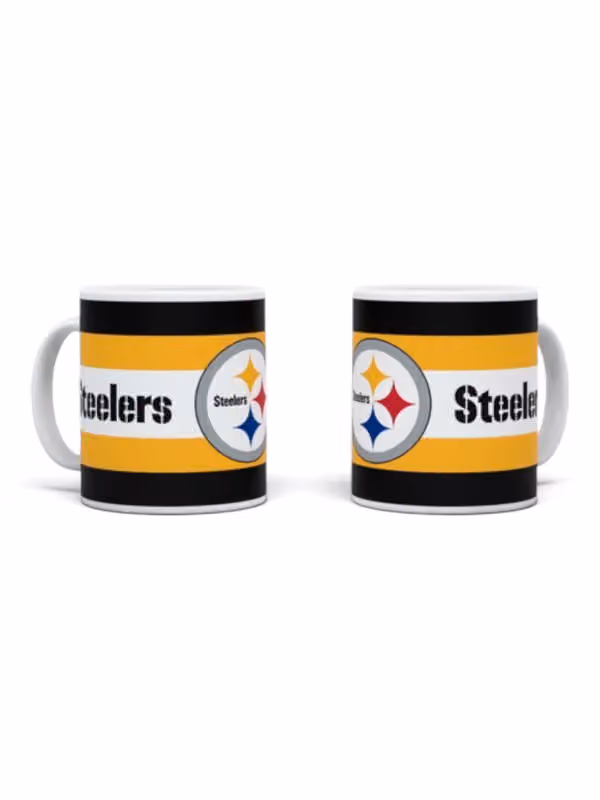 Pittsburgh Steelers Stripe Logo NFL Mug (330 ml) view 1