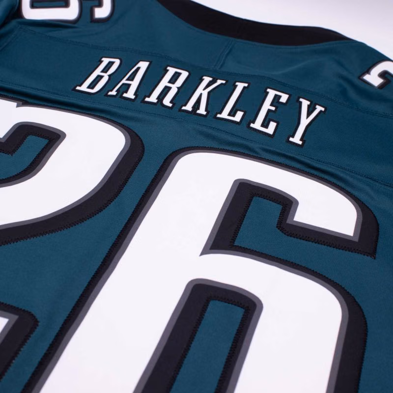 Saquon Barkley #26 Philadelphia Eagles 2026 Stitched Limited NFL Jersey Green view 4