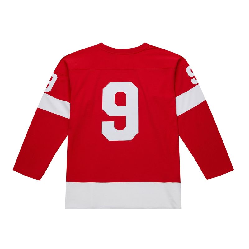 Gordie Howe #9 Detroit Red Wings 1960-61 Premium Power Play NHL Jersey Red view 2