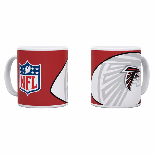 Atlanta Falcons Shadow Logo & Shield NFL Mug (330 ml) view 1