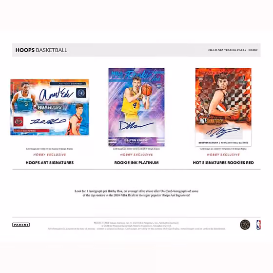 2024/25 Panini NBA Hoops Basketball Hobby Box view 2