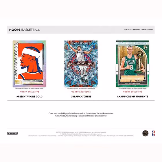 2024/25 Panini NBA Hoops Basketball Hobby Box view 4